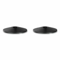 Tatco Products Tatco, ADJUSTA-TAPE CROWD CONTROL BASE ONLY, STEEL, 14in DEEP, BLACK, 2PK 11711